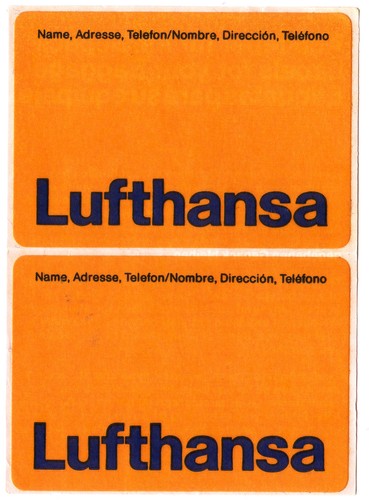 Lufthansa aufkleber für ihr - lufthansa,