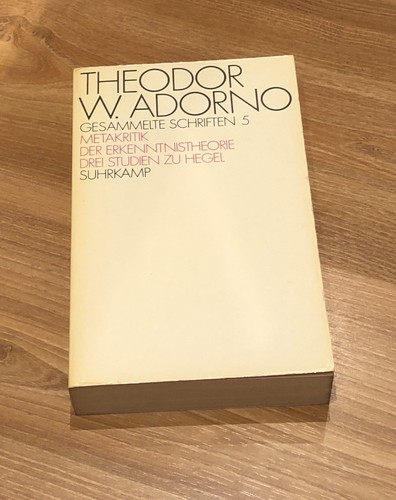 Theodor adorno gesammelte - w.,