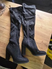 Overknee-Stiefel * Schwarz * Plateau * 41 * TOP