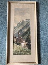 Antik bild orig aquarell - antik,
