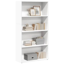 Bücherregal Weiß 80x30x152