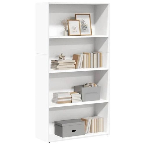 Bücherregal weiß 80x30x152 - weiß,