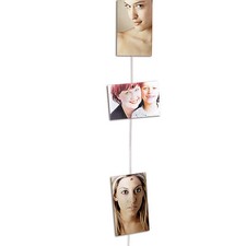 Fotoleine: Magnetische Foto-Leine mit 8 Mini-Magneten (Fotorahmen)