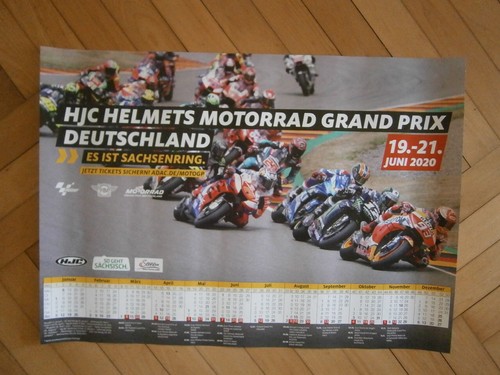 Originales großes rennplakat - originales,