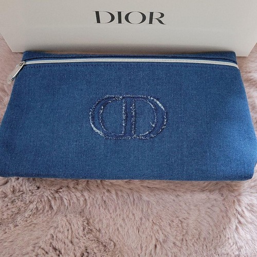 Christian dior denim pouch - dior,