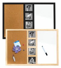 Memoboard Bilderrahmen für 4 Fotos in 10x10 cm Whiteboard Pinwand Notiztafel