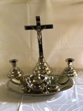 Religiöse Volkskunst Garnitur Sterbesakrament