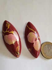 Ohrclips kaminrot  feines