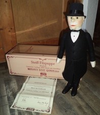 Steiff Felt Doll / Filzpuppe Replica 1914 limitiert Nr.  2778,  Herr im Gehrock