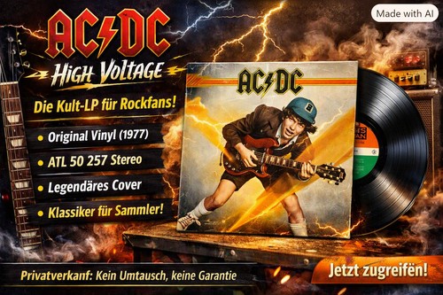High voltage lp vinyl - ac/dc,