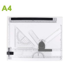 Multifunktional Professionelles Zeichenbrett Zeichenplatte Reißbrett A4 Kit Set.
