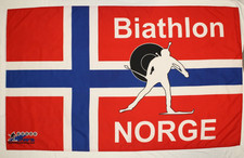 Biathlon Norwegen Fahne 150 x