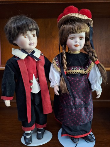 Porzellanpuppen paar - porzellanpuppen,