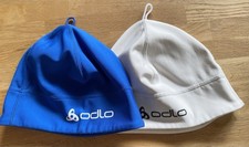 ODLO Laufmütze Jogging Langlauf Radcap Cap Had  2 Stück Blau / Weiß Unisize