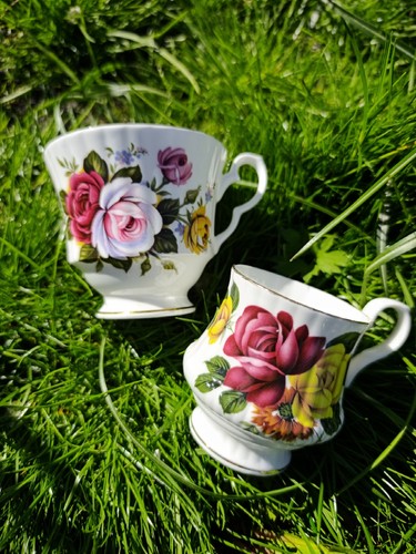 Prachtvolle vintage becher - vintage, /