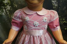  Puppenmode Kleidchen Sonntagskleidchen Gr 70 Handarbeit Festkleid