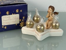 Goebel Figur Adventskranz Stern mit Engel 20 x 13, cm. 1 Wahl Top Zustand