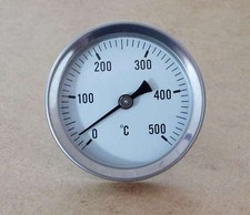 Pizzaofen Thermometer 0-500°C / 40mm bis 400mm Schaftlänge => sehr hochwertig