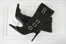 Stiefel Gr. 37 schwarz GOTHIK GOTHIC WITCH LARP BAT SKULL