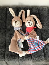 ZWEI HASE von TCM TCHIBO SCHMUSETUCH MEHRFARBIG Perfekter Zustand