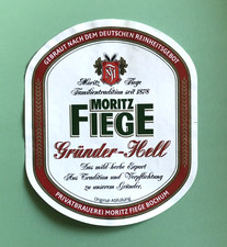 Bieretikett-Beerlabel , Privatbrauerei MORITZ FIEGE   ,  Bochum / NRW #1568#