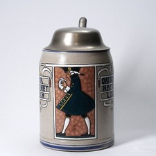 Jugendstil 1/2l Bierkrug Franz