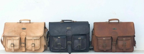 Leder messenger schultertasche - messenger,