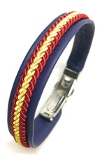 Pulsera cuero bandera España