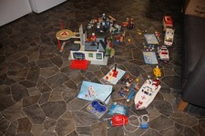 Playmobil Konvolut Krankenhaus, ferngesteuertes Schiff, Rettung (5 Fahrzeuge!)