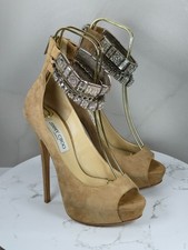 Jimmy Choo Beige Wildleder