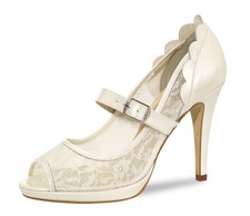 Brautschuhe Plateau Sandalen