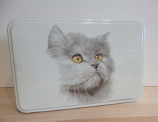 Ältere Blech Dose Katzen