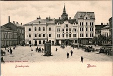 AK GRUSS AUS ÖSTERREICH SCHLESIEN BIELITZ BIALA JOSEFSPLATZ UM 1910