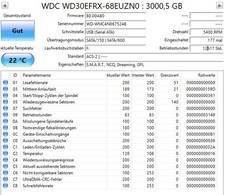 WD Red 3TB HDD Festplatte (5400RPM, 64MB Cach, 3,5Zoll, Sata III) WD30EFRX