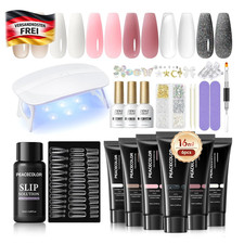 Poly nagelgel set mit lampe - nagelgel, uv-lampe