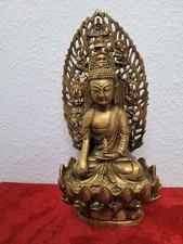 Alter goldener Bronze-Buddha
