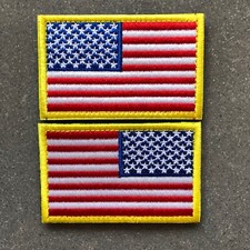 1x PAAR - FLAGGE REVERSE USA