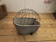 TRIXIE Fahrradkorb Weide für Hunde bis 8 kg 35 × 49 × 55 cm - gewebter