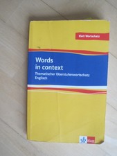 Words in context Englisch Klett Wortschatz Taschenbuch