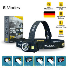 Stirnlampe Wiederaufladbar 550