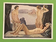 Ernst Liebermann Am Gestade Künstler AK Haus d. dt. Kunst HDK Nr 160