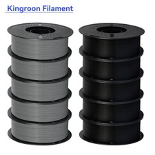 10KG 1,75 mm PLA PETG Matte Seide 3D Drucker Filament Schwarz Spule Rollen 1KG