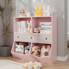 Kinderregal Spielzeugschrank Spielzeug Kommode Kinderzimmer Aufbewahrungsschrank