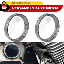 2 Stk. Auspuffdichtung für Davidson Krümmer EVO Twin Cam Sportster XL 1984-2017