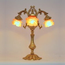 Spanische Jugendstil Tischleuchte "MADRID ROSE" Tischlampe Unikat