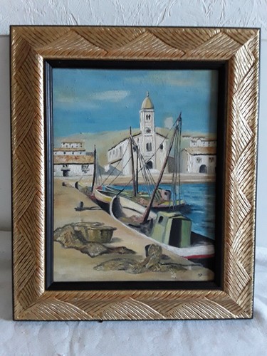 ölgemälde fischerboot - Ölgemälde,