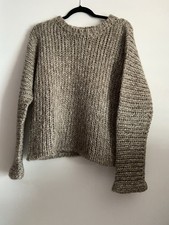 Neu Strenesse Pullover Taube Gold Glitzernd Gr. 38 Mohair Mix
