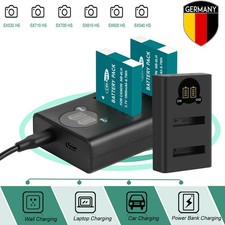 2x NB-6LH NB-6L Akku+Ladegerät Für Canon PowerShot SX540 SX520 SX530 HS D20 D30