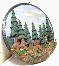 Wandbild Holz geschnitzte