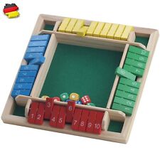 Shut the box spiel Klappspiel für Familien Holz Würfelspiel Mathe Brettspiel